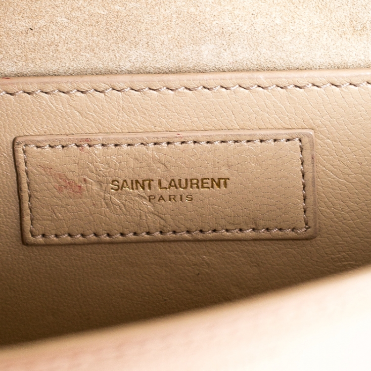 Pre Owned Saint Laurent Paris Beige Leather Betty Crossbody Bag