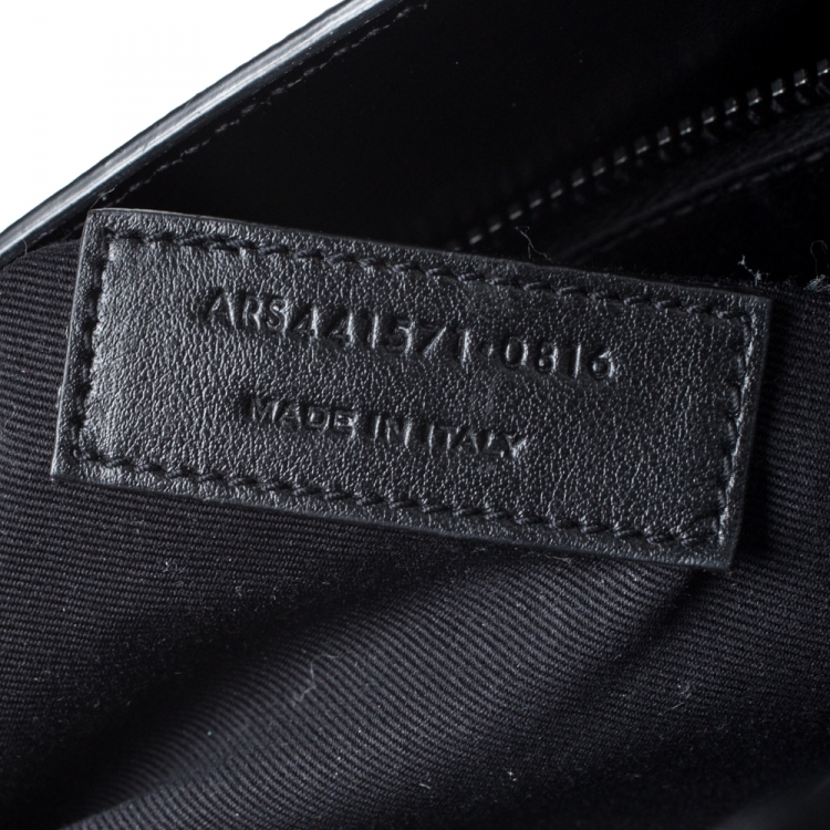 Pre Owned Saint Laurent Black Leather Large Classic Sac De Jour Tote