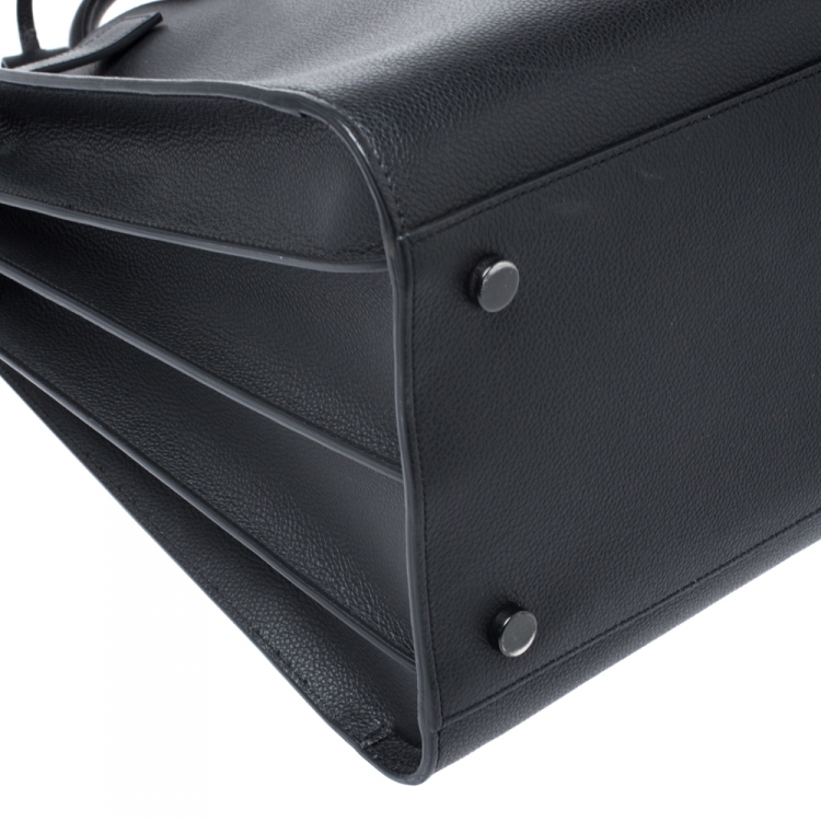 Pre Owned Saint Laurent Black Leather Large Classic Sac De Jour Tote