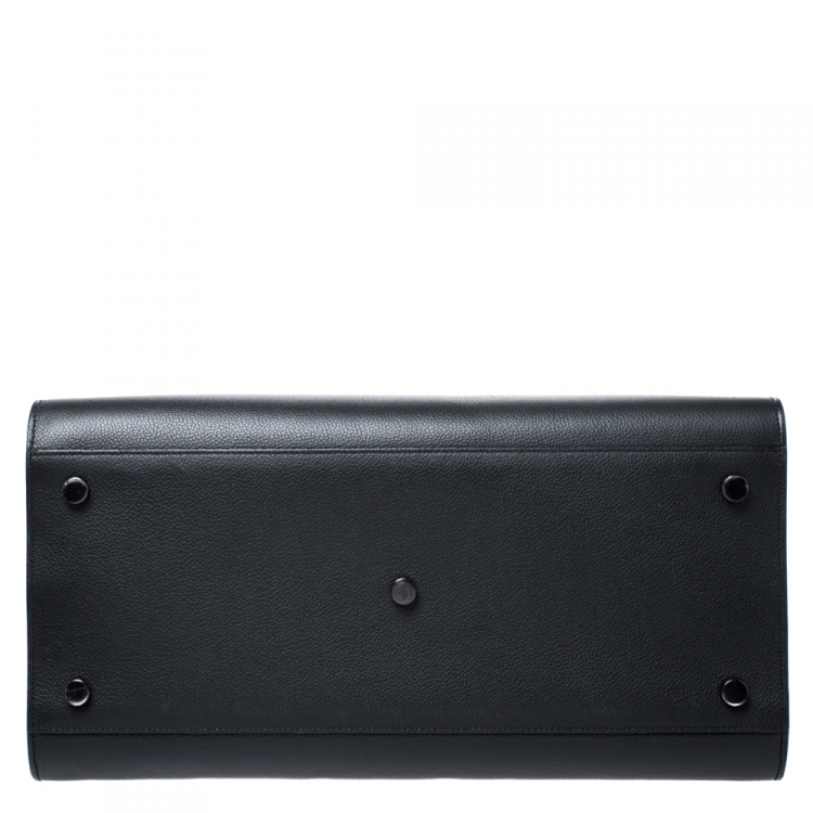 Pre Owned Saint Laurent Black Leather Large Classic Sac De Jour Tote