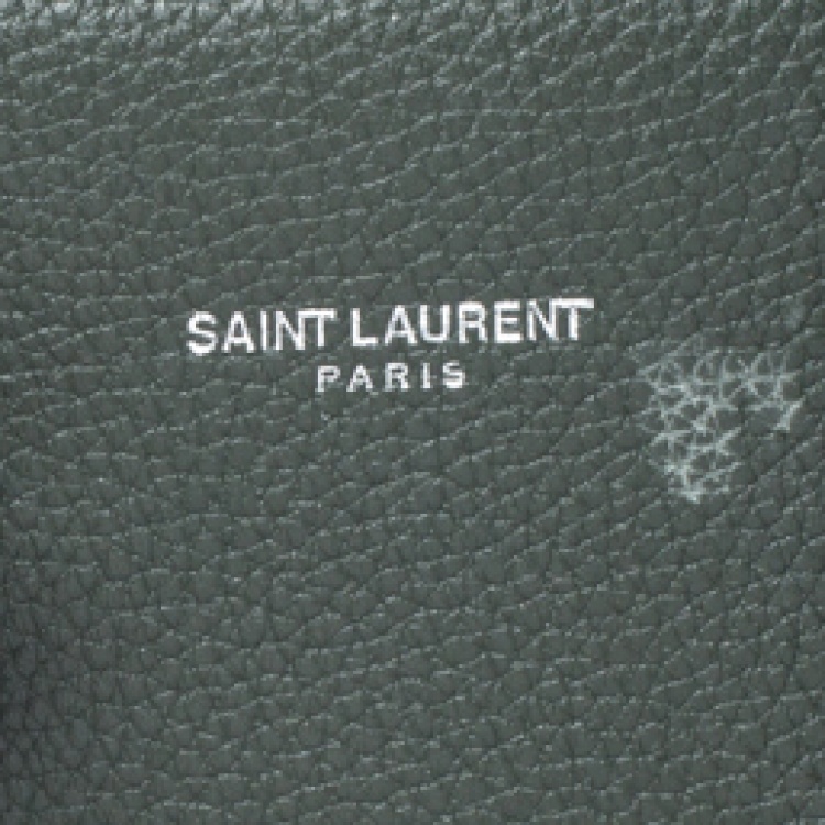 Pre Owned Saint Laurent Green Leather Baby Classic Sac De Jour Tote