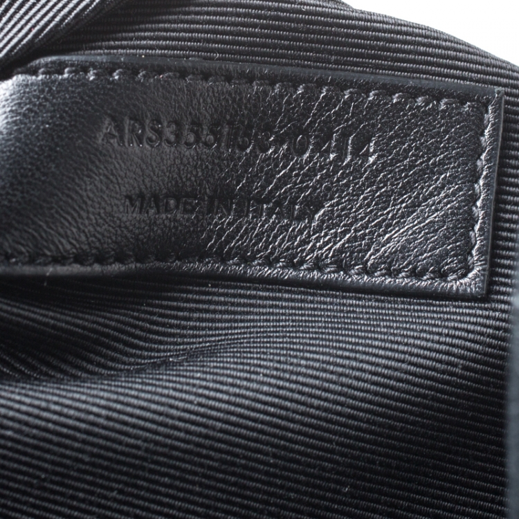 Pre Owned Saint Laurent Black Croc Embossed Leather Small Classic Sac De Jour Tote