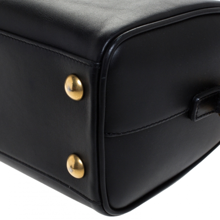 مملوكة مسبقًا Saint Laurent Black Leather Classic Baby Duffle Crossbody Bag 
