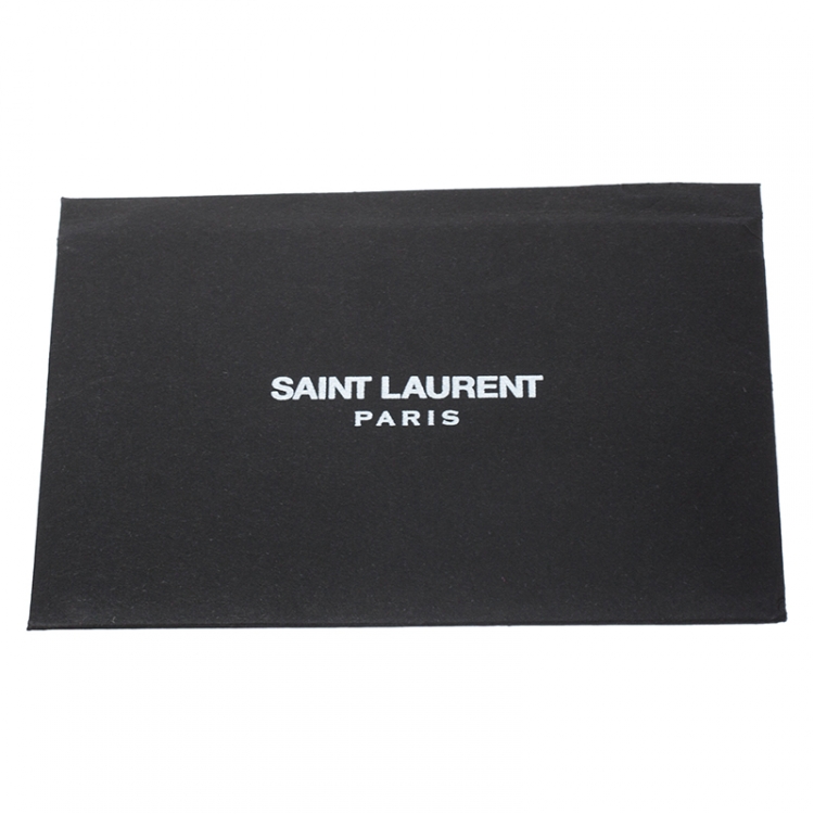 Pre Owned Saint Laurent Fuchsia Leather Lutetia Clutch