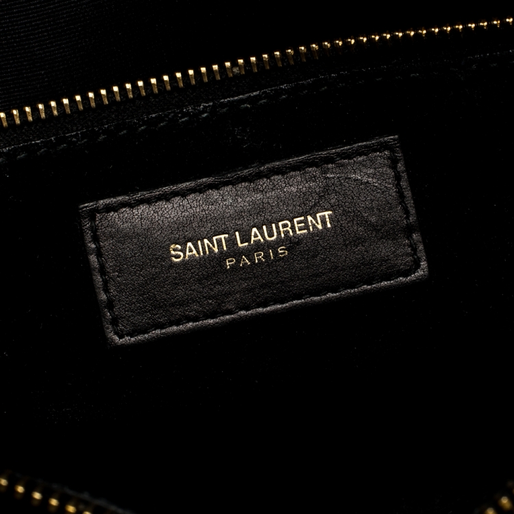 Pre Owned Saint Laurent Black Leather Small Classic Sac De Jour Tote