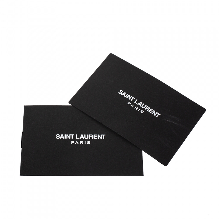 Pre Owned Saint Laurent Black Matelasse Leather Large Cassandre Flap Bag