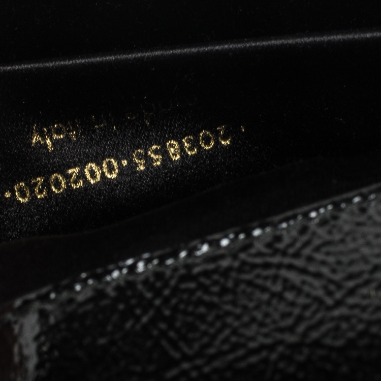 Pre Owned Saint Laurent Black Patent Leather Belle De Jour Flap Clutch