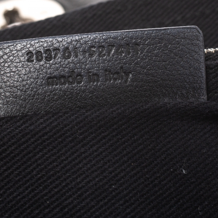 Pre Owned Saint Laurent Black Leather Small Muse Two Satchel