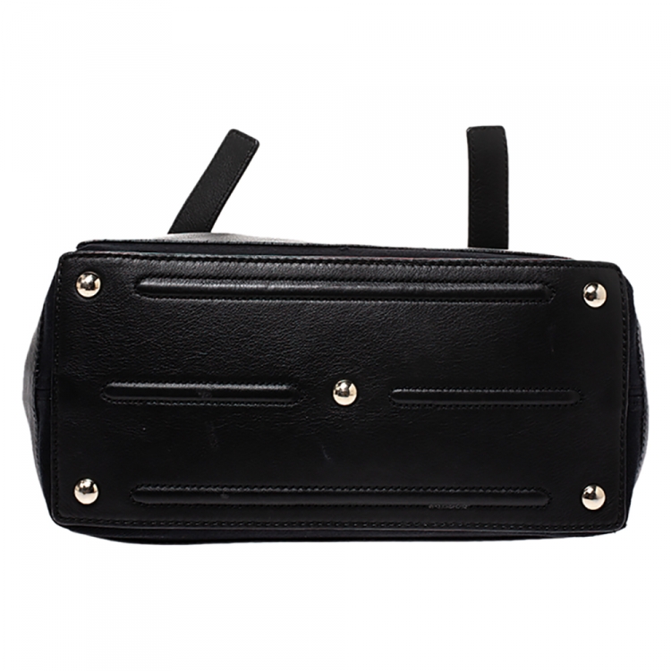 Pre Owned Saint Laurent Black Leather Small Muse Two Satchel