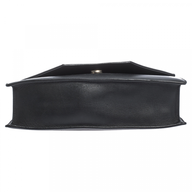 Pre Owned Saint Laurent Paris Black Leather Betty Shoulder Bag