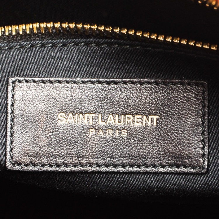 Pre Owned Saint Laurent Red Leather Medium Cabas Ligne Y Tote