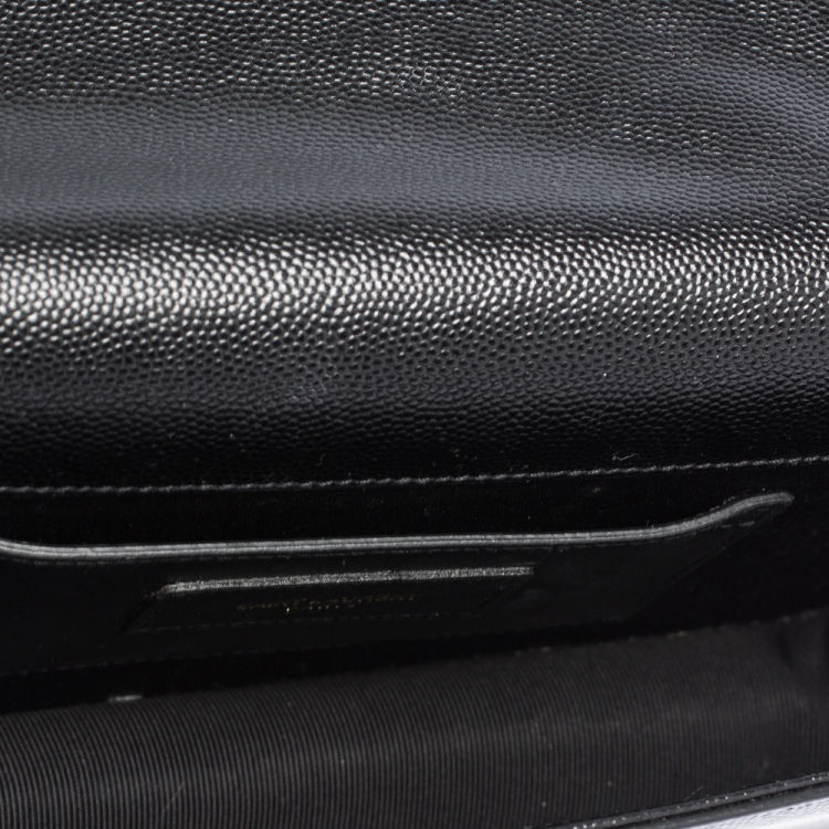 Pre Owned Saint Laurent Black Leather Kate Clutch