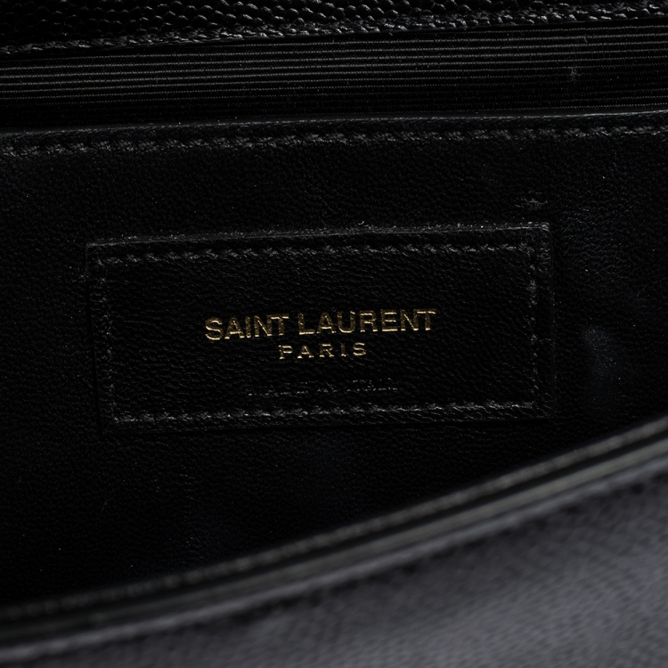Pre Owned Saint Laurent Black Leather Kate Clutch
