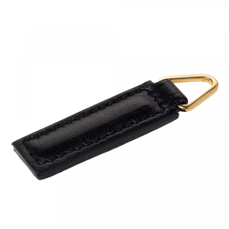 Pre Owned Saint Laurent Black Chevron Quilted Leather Monogram Envelope Shoulder Bag