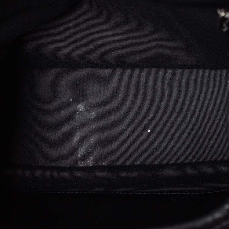 Pre Owned Saint Laurent Black Aged Leather Medium Niki Shoulder Bag