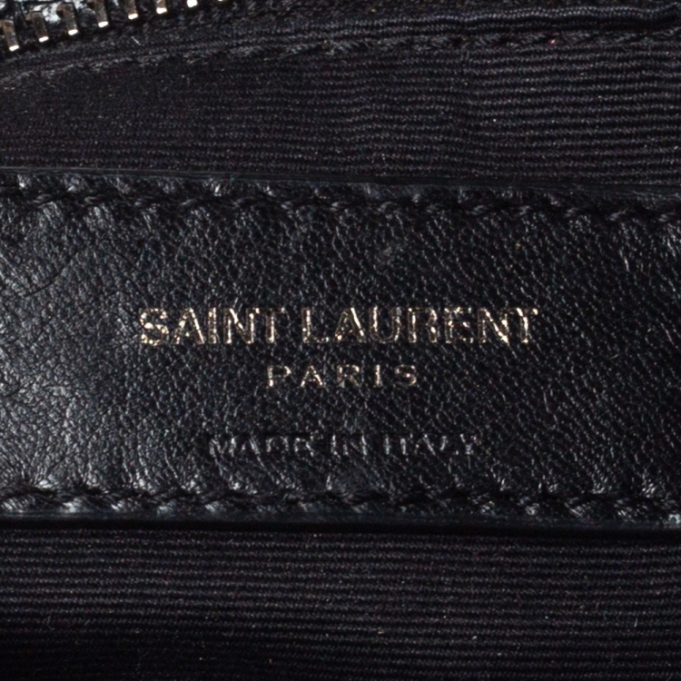 Pre Owned Saint Laurent Black Aged Leather Medium Niki Shoulder Bag