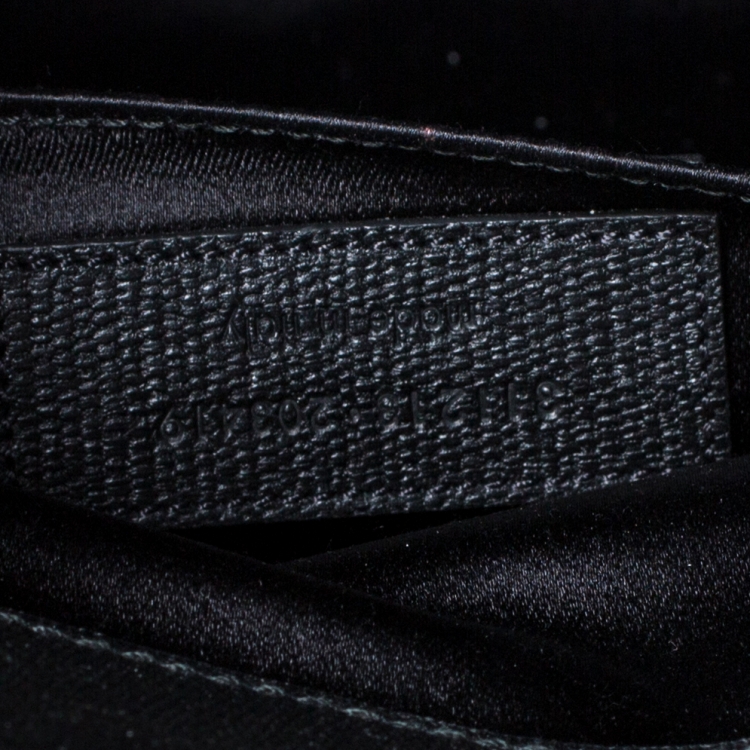 Pre Owned Saint Laurent Black Leather Large Chyc Clutch
