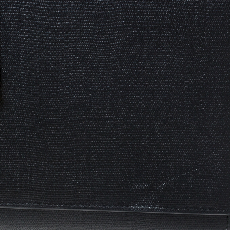 Pre Owned Saint Laurent Black Leather Large Chyc Clutch