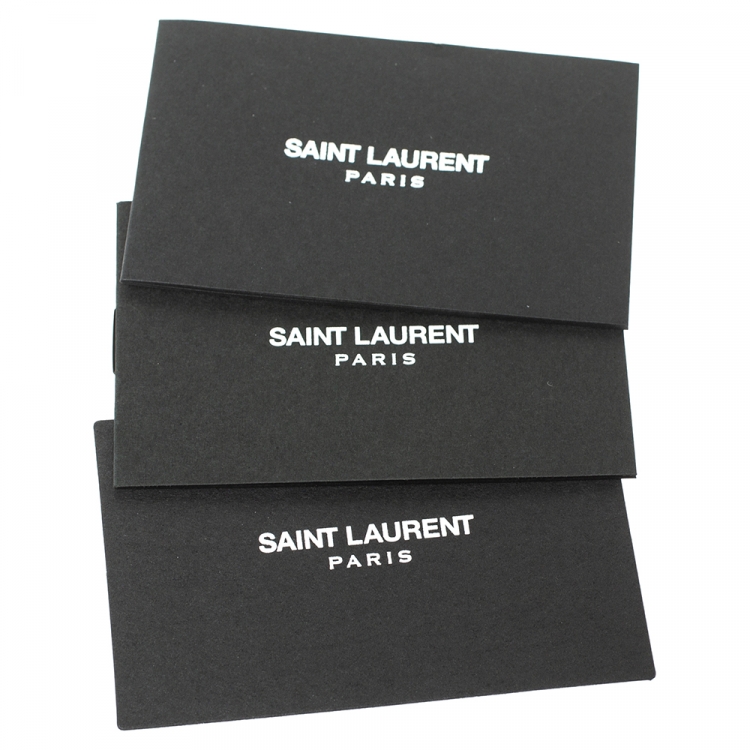 Pre Owned Saint Laurent Black Leather Large Kate Shoulder Bag