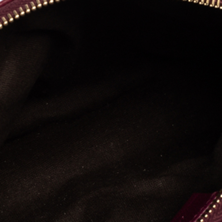 Pre Owned Saint Laurent Paris Burgundy Leather  Muse Chain Bag