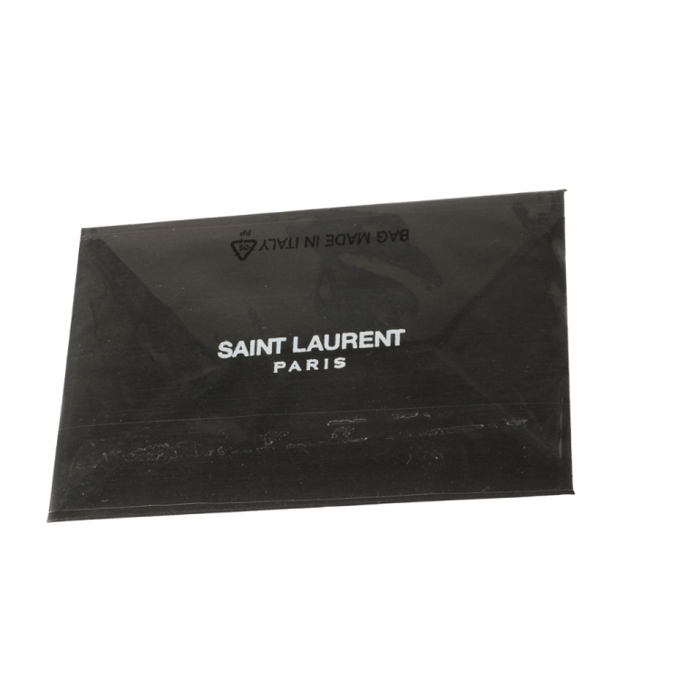 Pre Owned Saint Laurent Black Matelasse Leather Large Cassandre Flap Bag