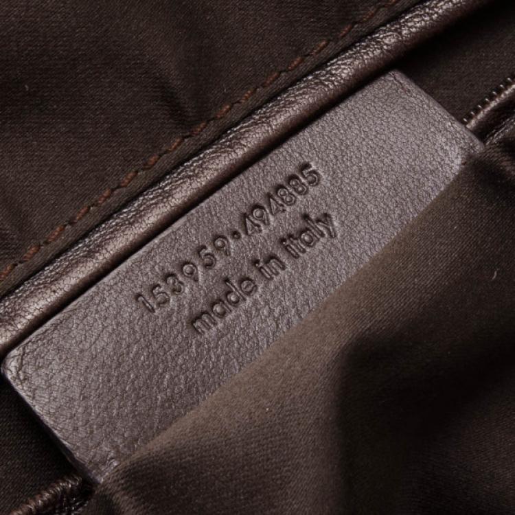 Pre Owned Saint Laurent Paris Brown Leather Muse XL