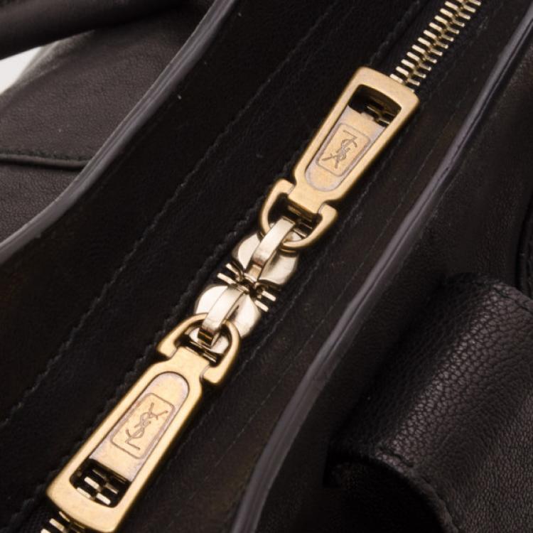 Pre Owned Yves Saint Laurent YSL Cabas Chyc Black Leather Satchel
