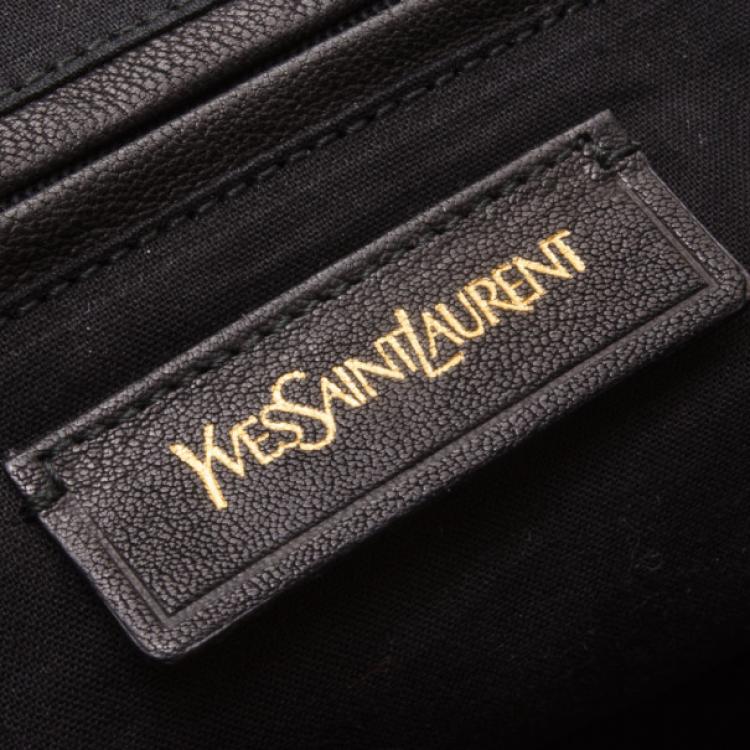 Pre Owned Yves Saint Laurent YSL Cabas Chyc Black Leather Satchel