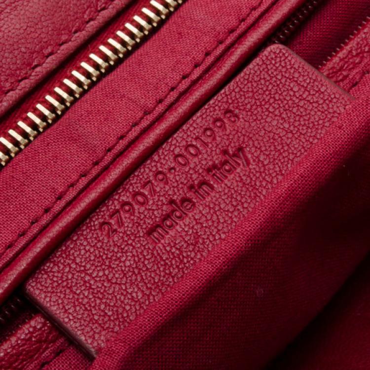مملوكة مسبقًا Yves Saint Laurent YSL Cabas Chyc Burgundy Leather Satchel