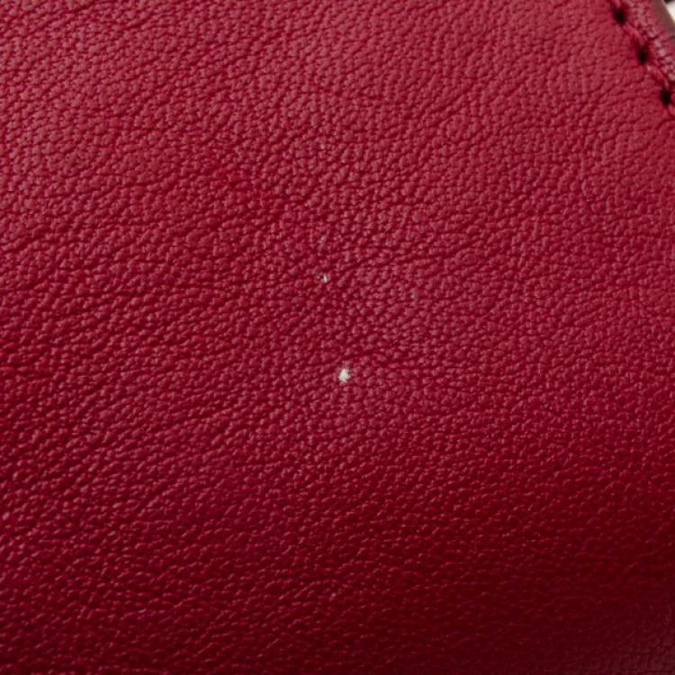 مملوكة مسبقًا Yves Saint Laurent YSL Cabas Chyc Burgundy Leather Satchel