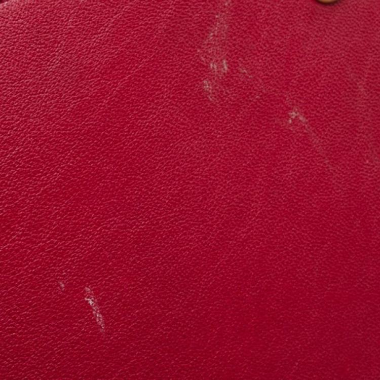مملوكة مسبقًا Yves Saint Laurent YSL Cabas Chyc Burgundy Leather Satchel