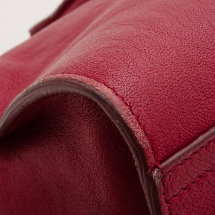 مملوكة مسبقًا Yves Saint Laurent YSL Cabas Chyc Burgundy Leather Satchel
