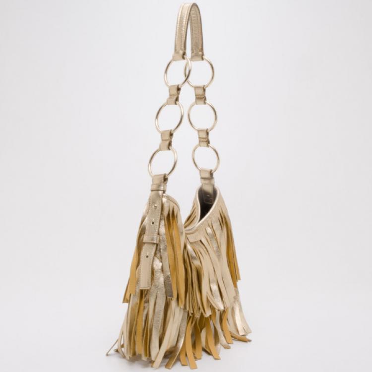 Pre Owned Yves Saint Laurent Boheme Fringe Bag
