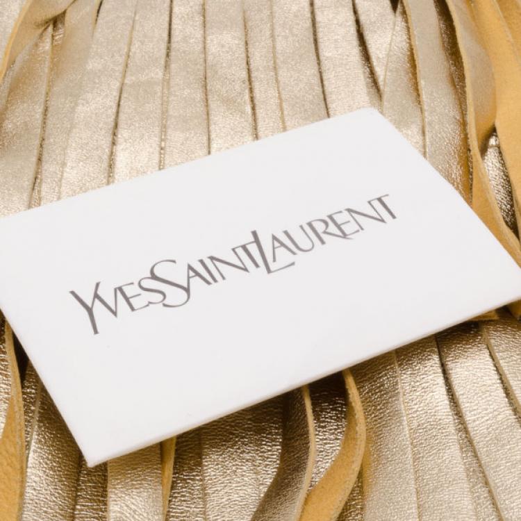 Pre Owned Yves Saint Laurent Boheme Fringe Bag