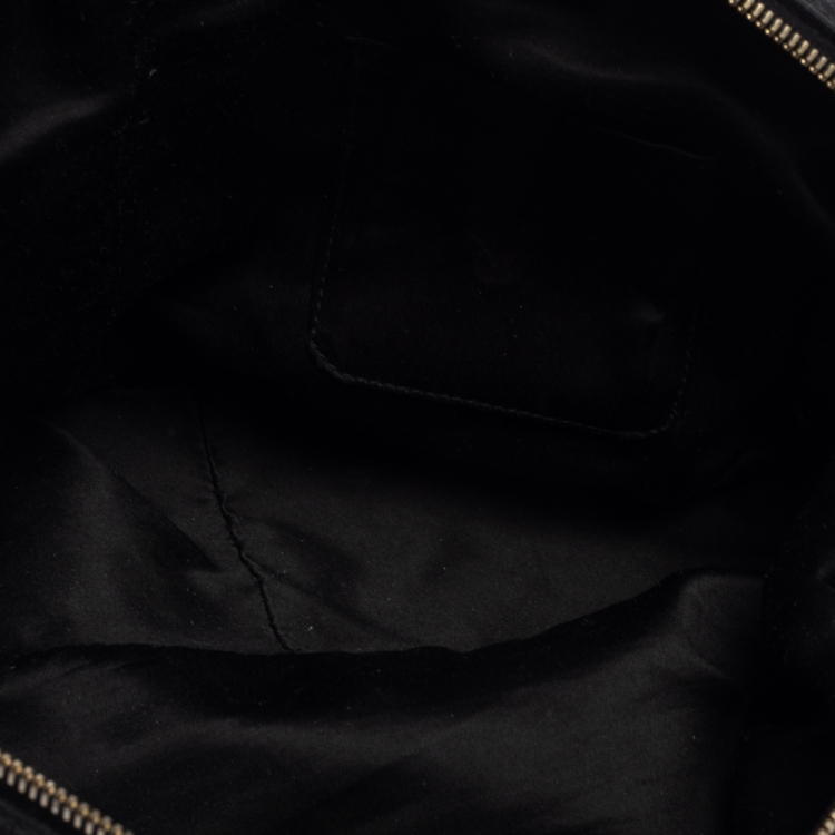 مملوكة مسبقًا Yves Saint Laurent Black Leather Muse Bowler Bag
