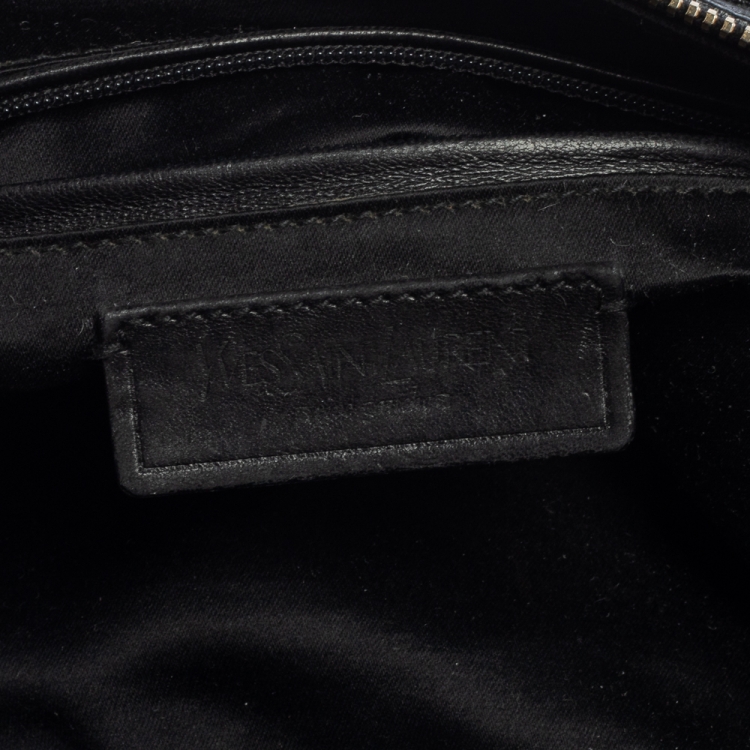مملوكة مسبقًا Yves Saint Laurent Black Leather Muse Bowler Bag