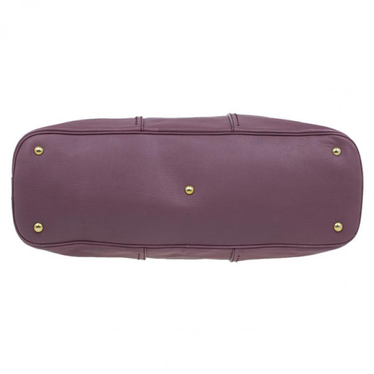 مملوكة مسبقًا Saint Laurent Paris Purple Leather Large Muse Bag