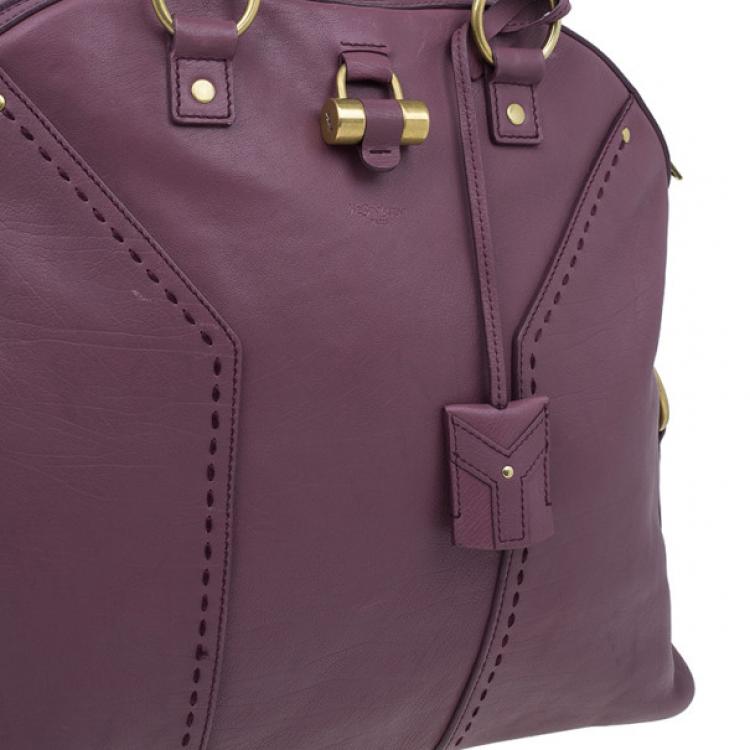 مملوكة مسبقًا Saint Laurent Paris Purple Leather Large Muse Bag