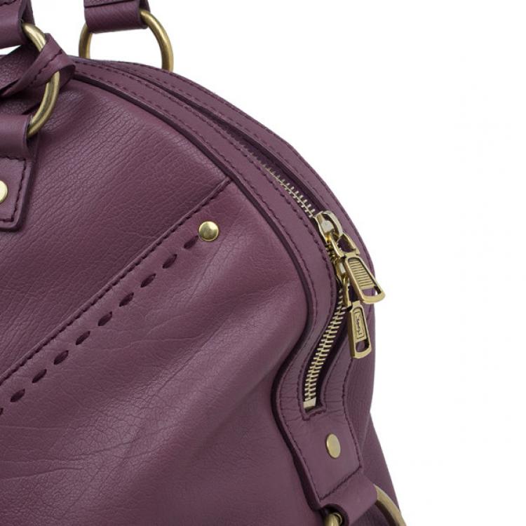 مملوكة مسبقًا Saint Laurent Paris Purple Leather Large Muse Bag