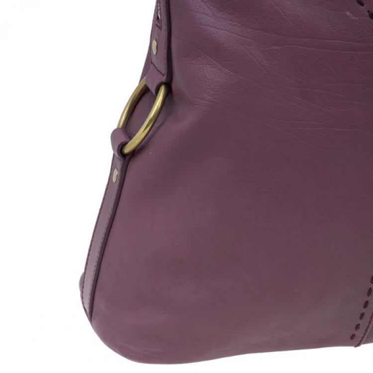 مملوكة مسبقًا Saint Laurent Paris Purple Leather Large Muse Bag