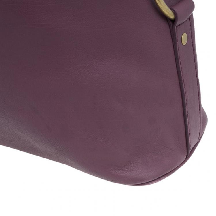 مملوكة مسبقًا Saint Laurent Paris Purple Leather Large Muse Bag
