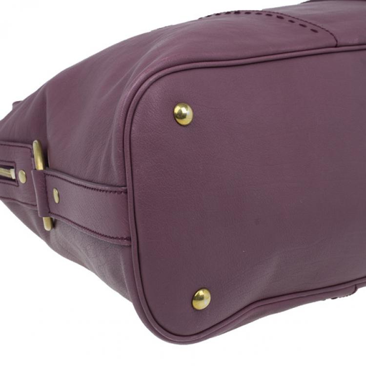 مملوكة مسبقًا Saint Laurent Paris Purple Leather Large Muse Bag