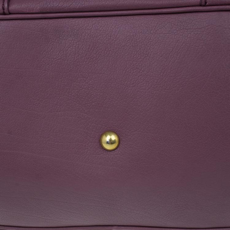 مملوكة مسبقًا Saint Laurent Paris Purple Leather Large Muse Bag