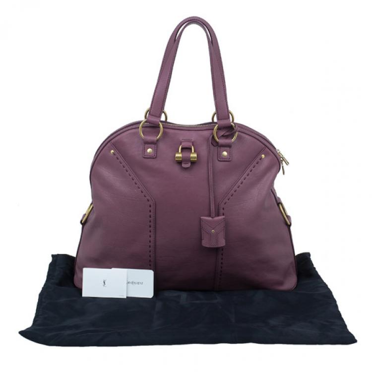 مملوكة مسبقًا Saint Laurent Paris Purple Leather Large Muse Bag