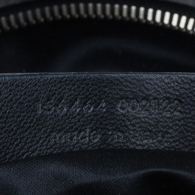 Pre Owned Saint Laurent Paris Blue Croc-Embossed Large Muse Bag