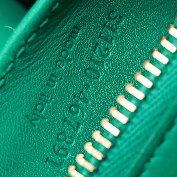 Pre Owned Saint Laurent Paris Green Leather Small Ligne Y Cabas Tote