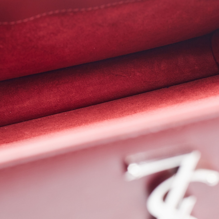 Pre Owned Saint Laurent Red Leather Medium Sunset Shoulder Bag