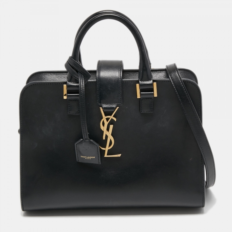 Saint Laurent Pink Calfskin Leather Small Monogram Cabas Bag