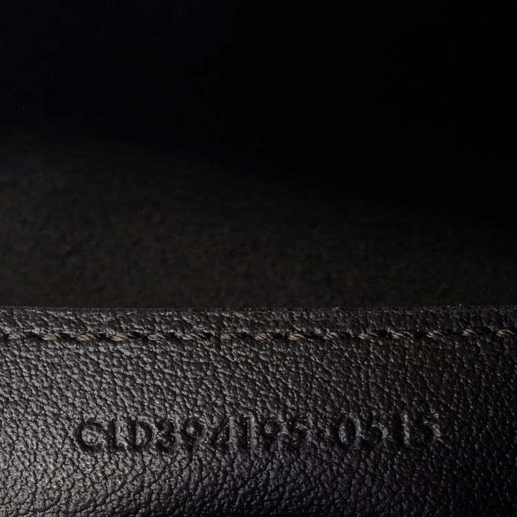 Pre Owned Saint Laurent Dark Grey Leather E/W Shopper Tote