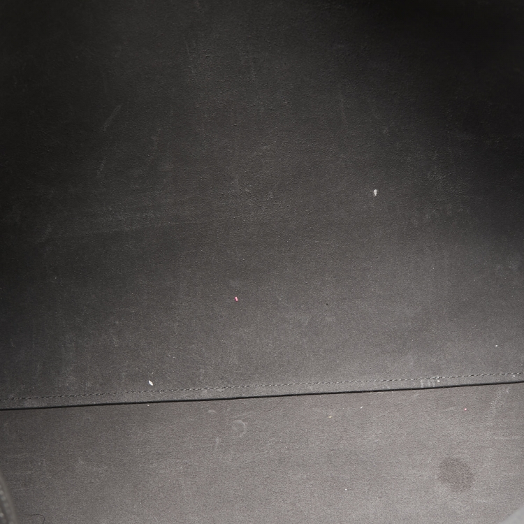 Pre Owned Saint Laurent Dark Grey Leather E/W Shopper Tote